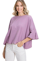 Solid Cotton Casual Tops 4 Colors - VacationGrabs