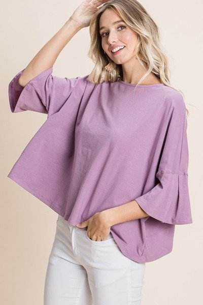 Solid Cotton Casual Tops 4 Colors - VacationGrabs