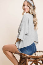 Solid Cotton Casual Tops 4 Colors - VacationGrabs