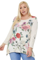 Geometric/tribal Sublimation Print Tunic Top - VacationGrabs