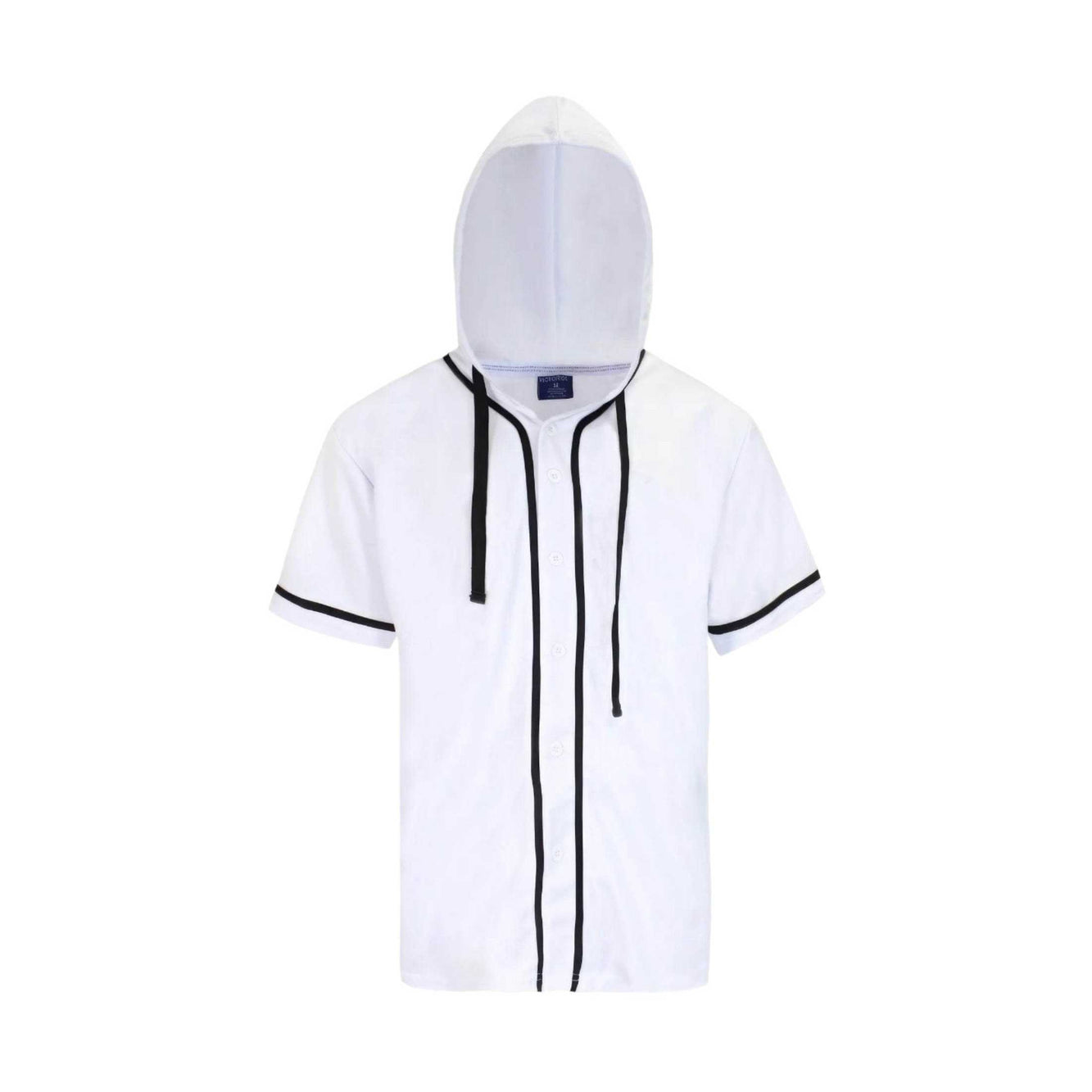 Men's Hooded Baseball Jersey - VacationGrabs