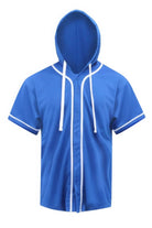 Men's Hooded Baseball Jersey - VacationGrabs