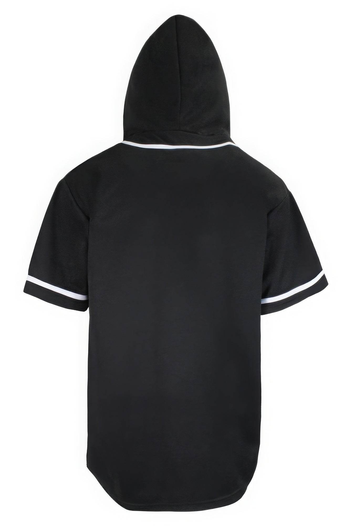 Men's Hooded Baseball Jersey - VacationGrabs