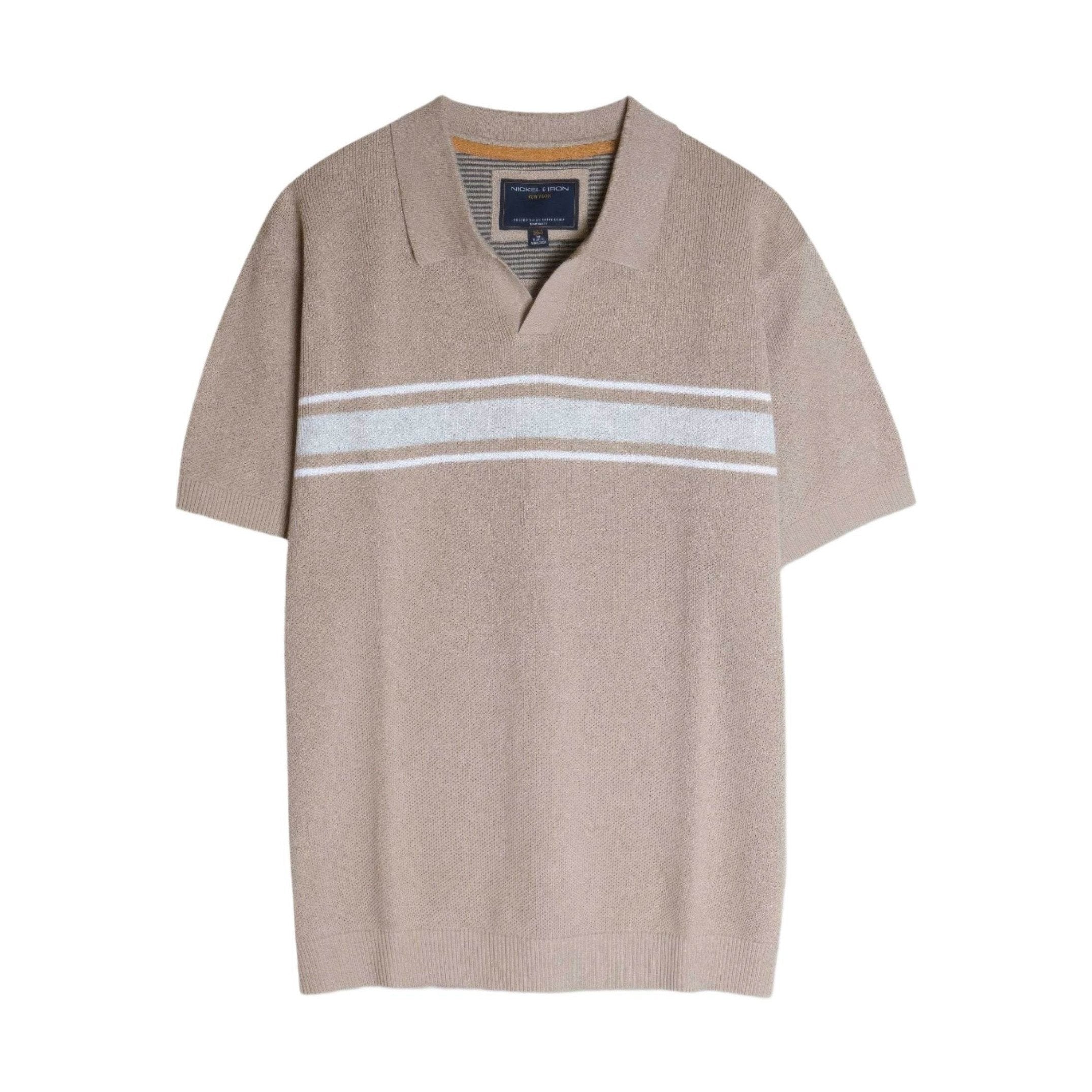 Retro Stripe Polo Sweater - VacationGrabs