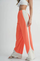 Two Toned Wide Leg Pants - VacationGrabs