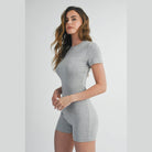 Solid Color Bodycon Jumpsuit - VacationGrabs