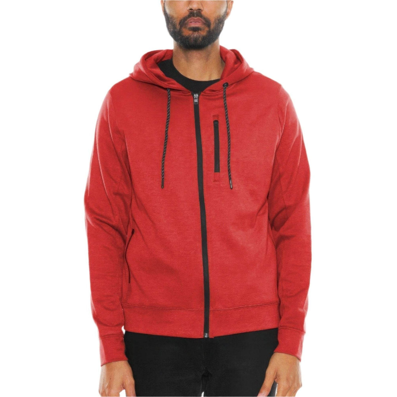 Solid Heathered Zip Up Jacket - VacationGrabs