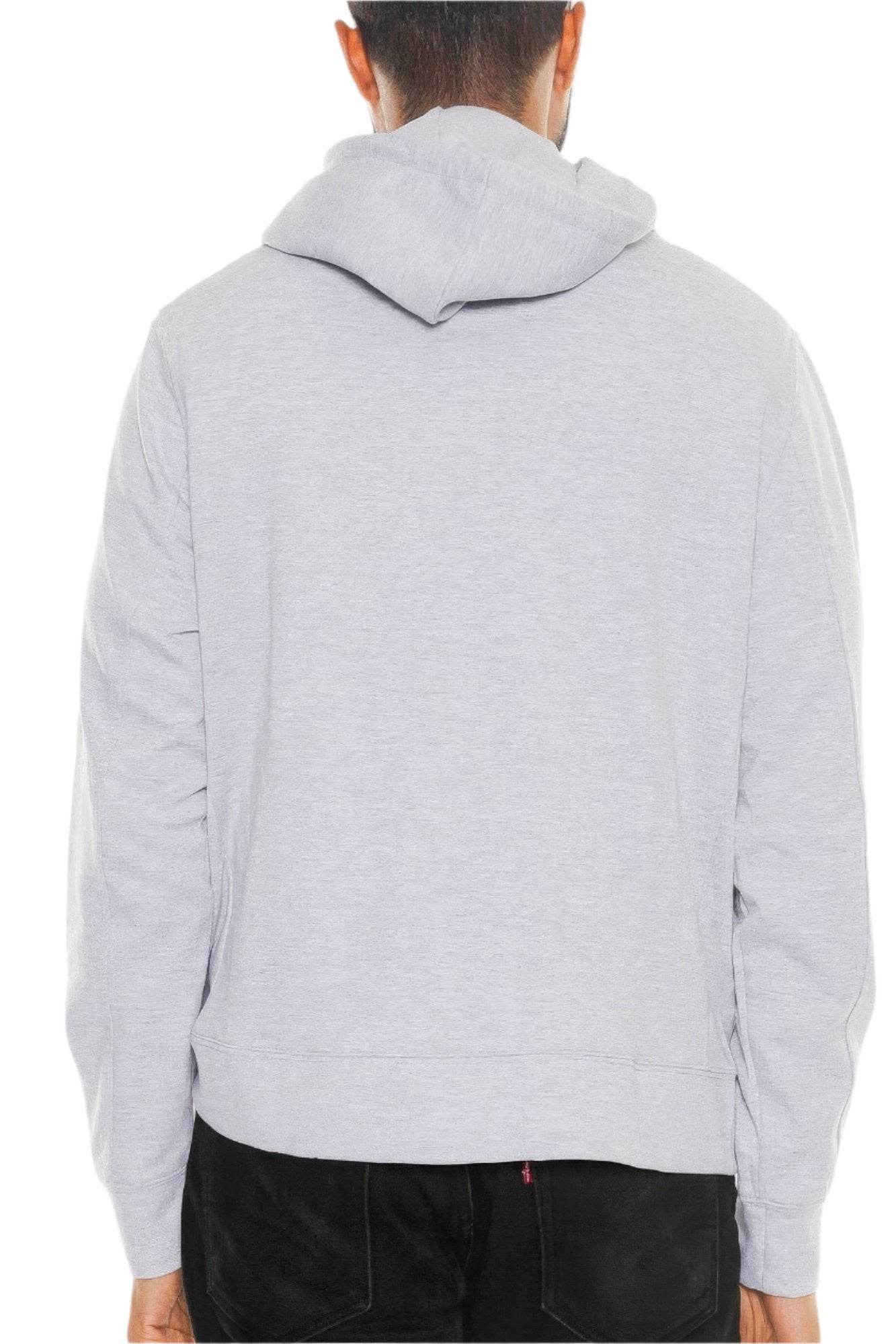 Solid Heathered Zip Up Jacket - VacationGrabs