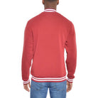 Mens Fleece Snap Button Varsity Jacket - VacationGrabs