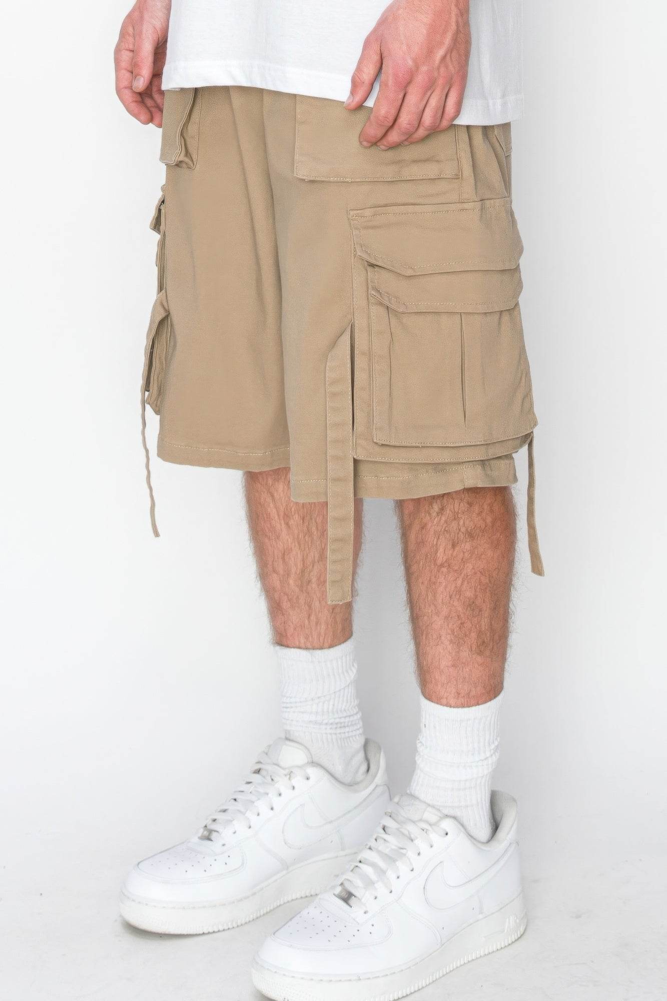 Twill Uility Jogger Shorts - VacationGrabs