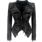 Denim Rivet Punk Slim Fit Jackets - VacationGrabs