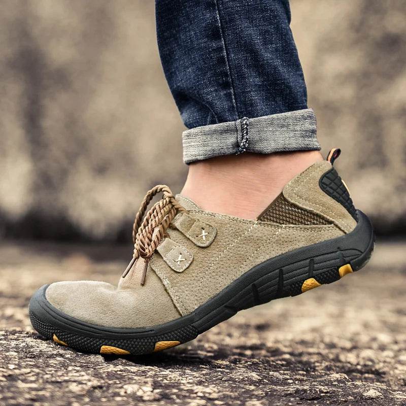 Men’s Suede Leather Casual Wear-Resistant Shoes - VacationGrabs