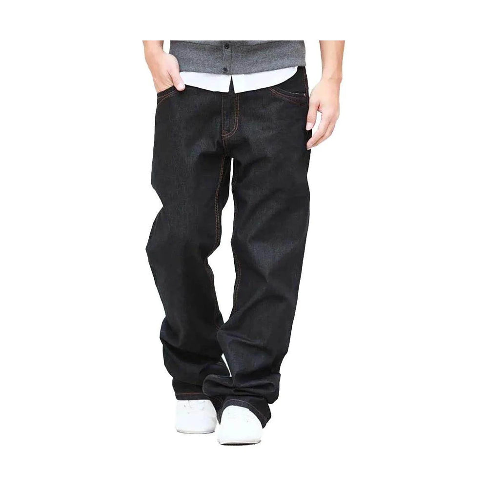 Mens Straight Loose Baggy Jeans Pants - VacationGrabs