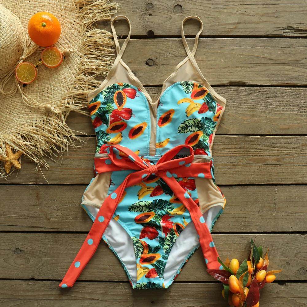 Deep-V Womens Bathing Suit Beach Wear - VacationGrabs