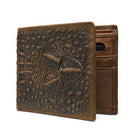 Genuine Leather Money Clip Wallet for Men Slim Cash Bifold Retro Wallet - VacationGrabs