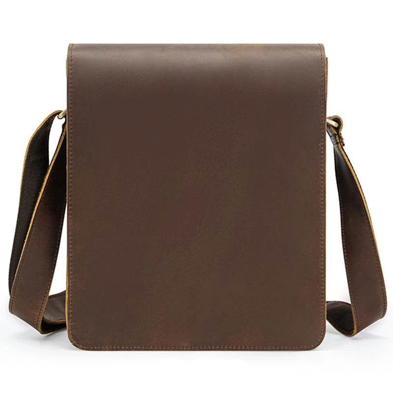 High-Quality Men's Leather Shoulder Messenger Crossbody Bag - VacationGrabs