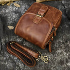 Genuine Leather Shoulder Waist Bag – Anti-Theft Crossbody Phone - VacationGrabs