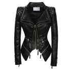 Denim Rivet Punk Slim Fit Jackets - VacationGrabs