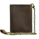 Hot Fashion Short Wallet for Men with Iron Chain Coin Card Holder - VacationGrabs