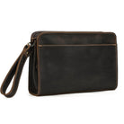 Top Grade Men's Genuine Leather Day Clutch | Crazy Horse Wallet - VacationGrabs