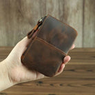 Genuine Leather Coin Wallet for Men & Women Card Holder Purse - VacationGrabs