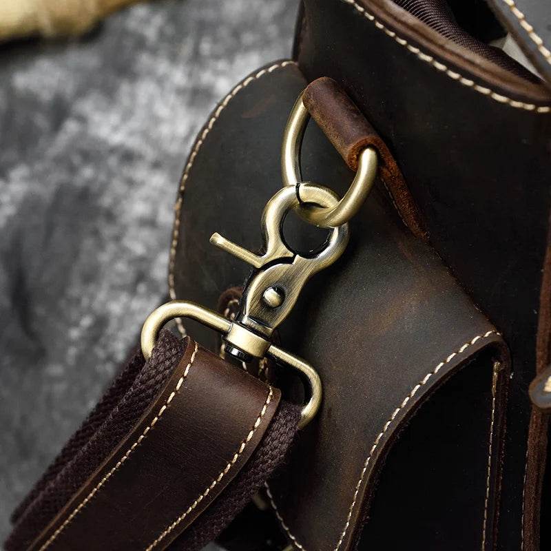 Vintage Leather Satchel Camera Bag for Professional Photographers - VacationGrabs