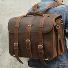High Capacity Leather Laptop Briefcase Business Backpack - VacationGrabs