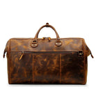 High-End Genuine Leather Travel Duffel Bags for Men Large Size - VacationGrabs