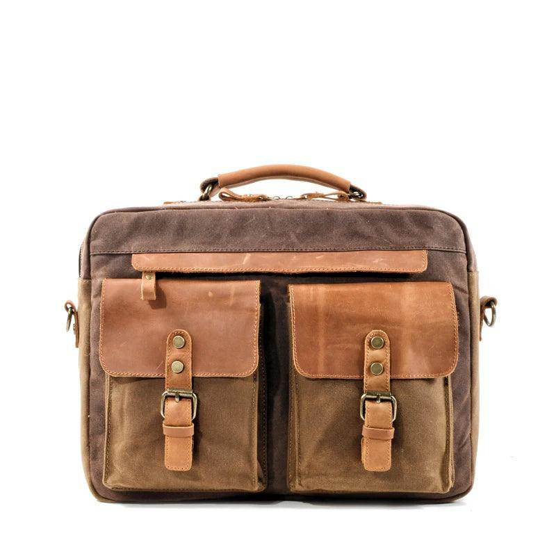 Mens Shoulder Strap Canvas Messenger Bag - VacationGrabs