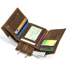 Hot Fashion Short Wallet for Men with Iron Chain Coin Card Holder - VacationGrabs
