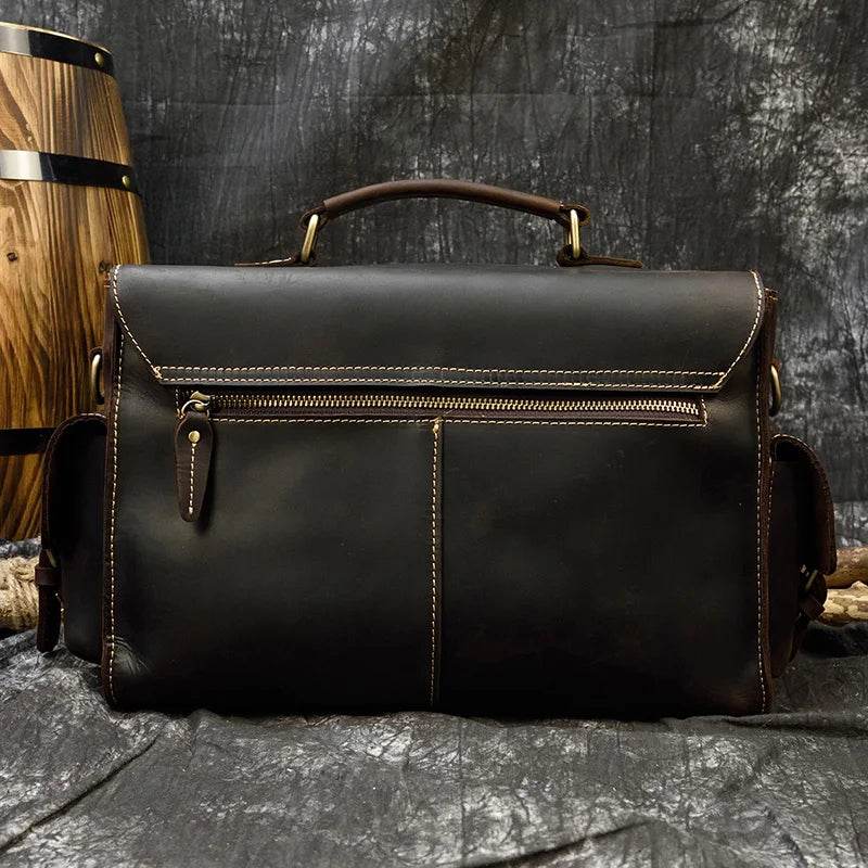 Vintage Leather Satchel Camera Bag for Professional Photographers - VacationGrabs