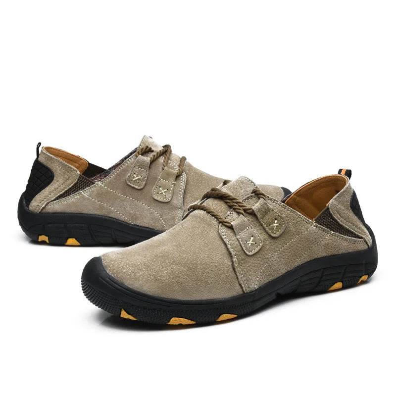 Men’s Suede Leather Casual Wear-Resistant Shoes - VacationGrabs
