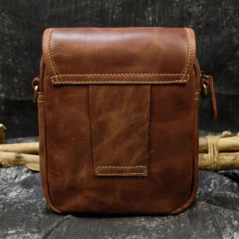 Genuine Leather Shoulder Waist Bag – Anti-Theft Crossbody Phone - VacationGrabs