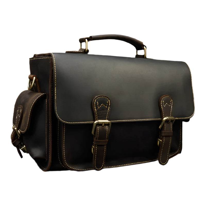 Vintage Leather Satchel Camera Bag for Professional Photographers - VacationGrabs