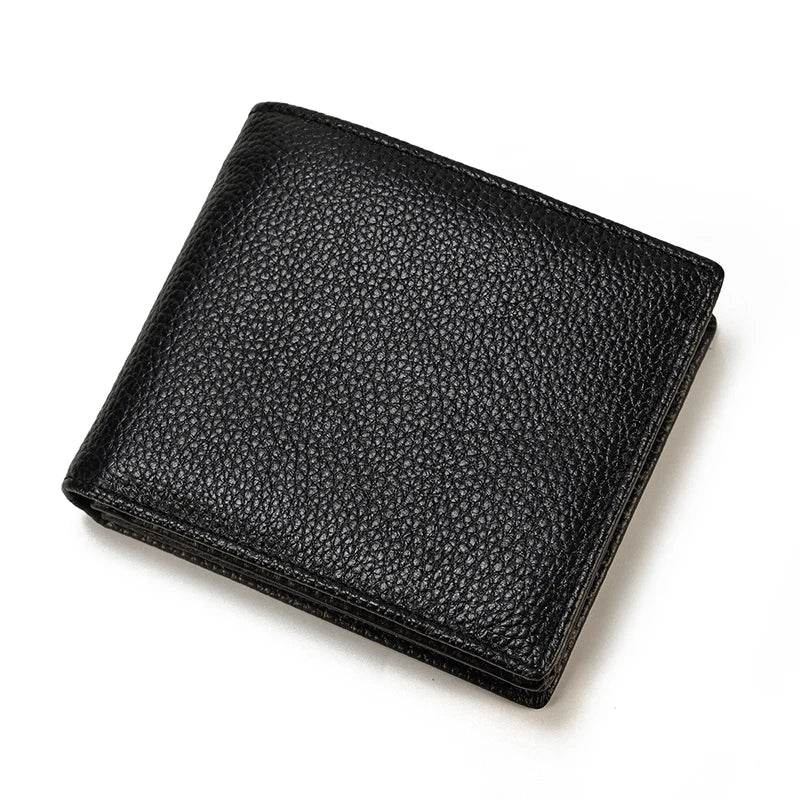Slim Genuine Leather Wallet for Men Lightweight Business Purse - VacationGrabs