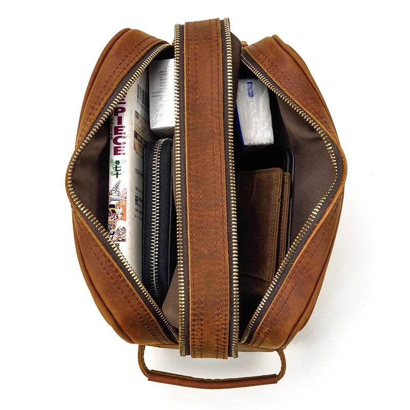 Leather Clutch Wallet | Organizer, Day Bag - VacationGrabs