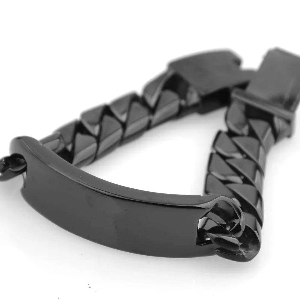 Miami Cut Men's Black Bracelet - VacationGrabs