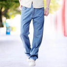 Mens Straight Loose Baggy Jeans Pants - VacationGrabs