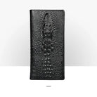3D Dragon Style Genuine Leather Long Wallet for Men, Bifold Fashion - VacationGrabs