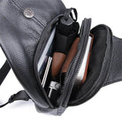High-Quality Men’s Leather Waist Bag Crossbody Belt Pouch - VacationGrabs