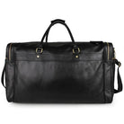 60cm High Capacity Genuine Leather Travel Duffle for Men Weekend Bag - VacationGrabs