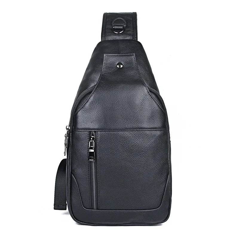 High-Quality Men’s Leather Waist Bag Crossbody Belt Pouch - VacationGrabs