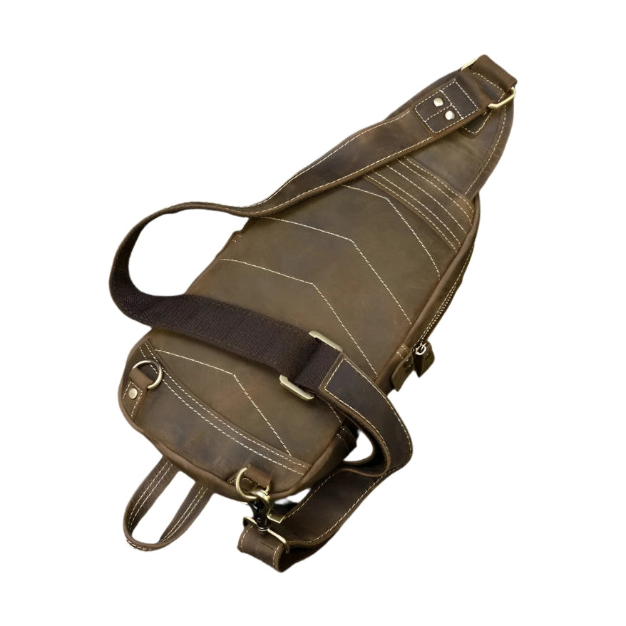 Small Chest Bag for Men – Vintage Sling Bag Shoulder Pack - VacationGrabs