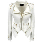Denim Rivet Punk Slim Fit Jackets - VacationGrabs