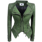 Denim Rivet Punk Slim Fit Jackets - VacationGrabs