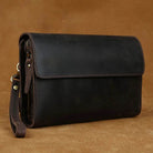 Top Grade Men's Genuine Leather Day Clutch | Crazy Horse Wallet - VacationGrabs