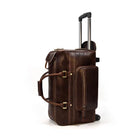 Genuine Leather Rolling Travel Bag with Wheels Men & Women - VacationGrabs