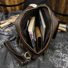 Genuine Leather Sling Bag Anti-Theft Sport Biking Chest Pack Men - VacationGrabs