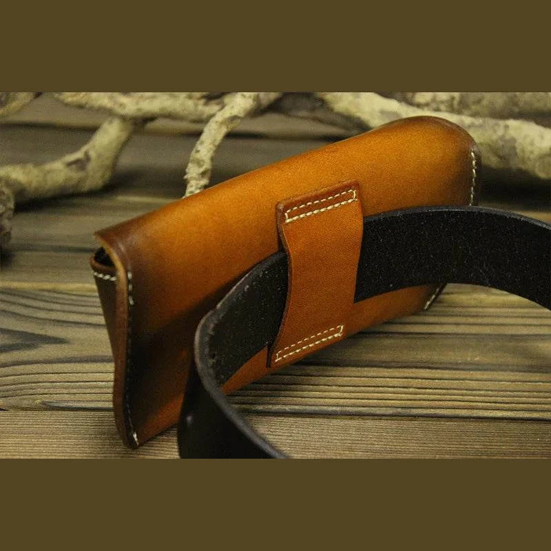 Luxury Leather Sunglass Cases Full Grain Eyeglass Case for Men & Women - VacationGrabs