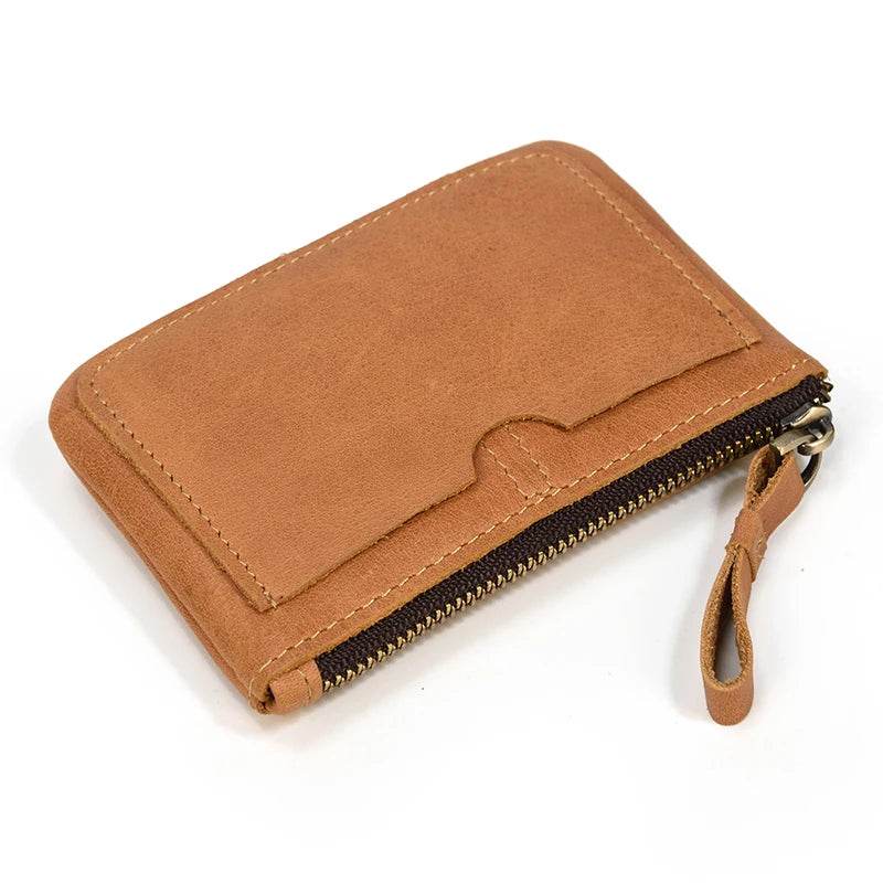 Men’s Leather Phone Pouch Handbag Mobile Wallet with Wrist Strap - VacationGrabs
